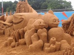 Подводный креатив из песка